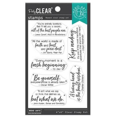 Hero Arts Clear Stamps - Literary Quotes